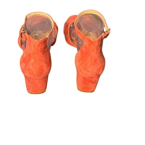 Vince Camuto Womens Coral Suede Block Heel Sandals With Ankle Strap & Open Toe - Picture 2 of 7